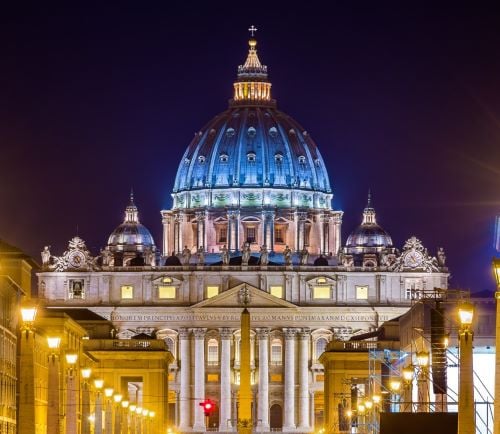 a large dome shaped building with a dome shaped building in the background