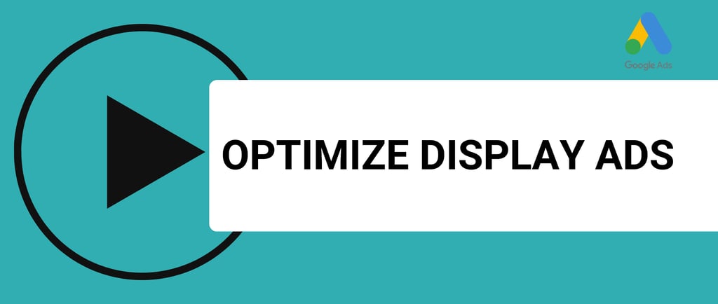 a banner with a title optimize display ads and a google ads logo