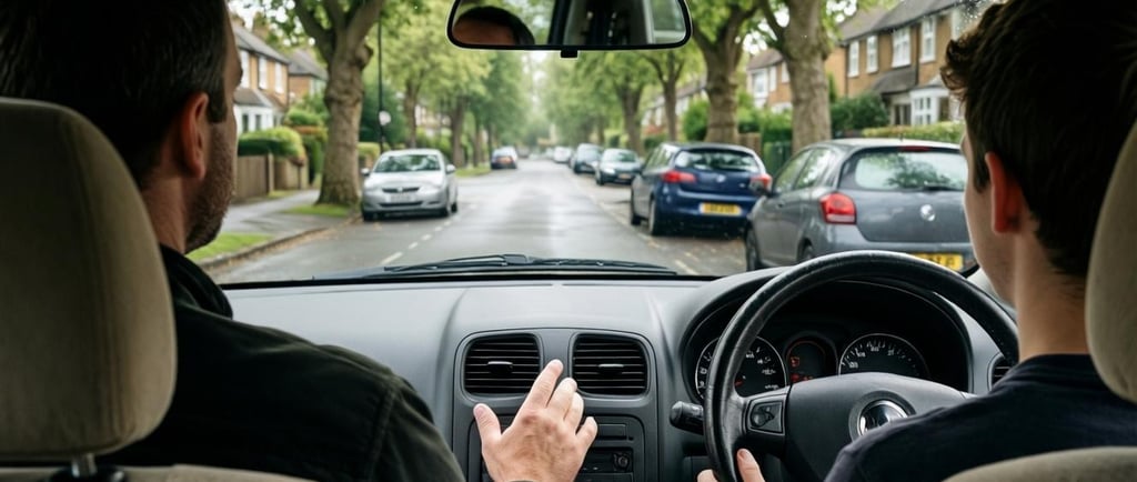 Professional driving instructor in Chingford guiding a learner during a lesson