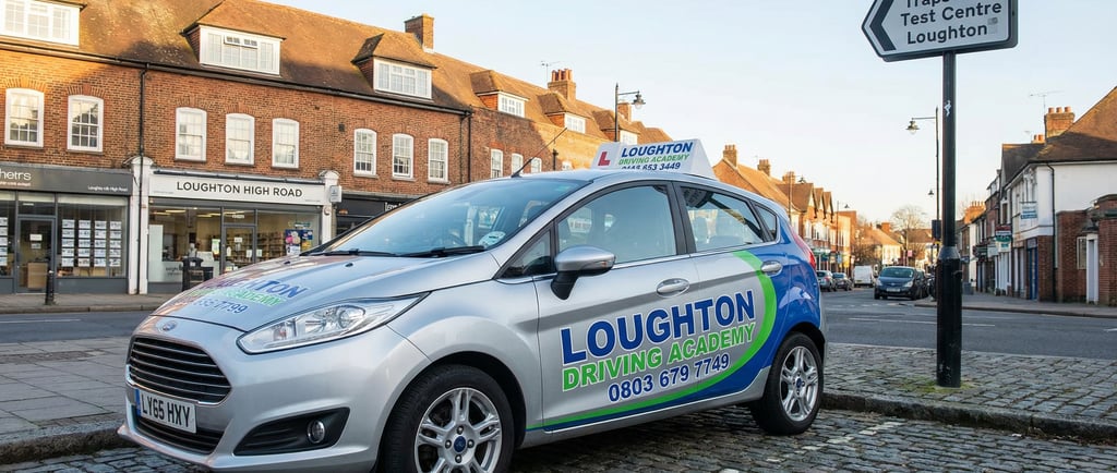 Professional driving school car parked in Loughton ready for a lesson