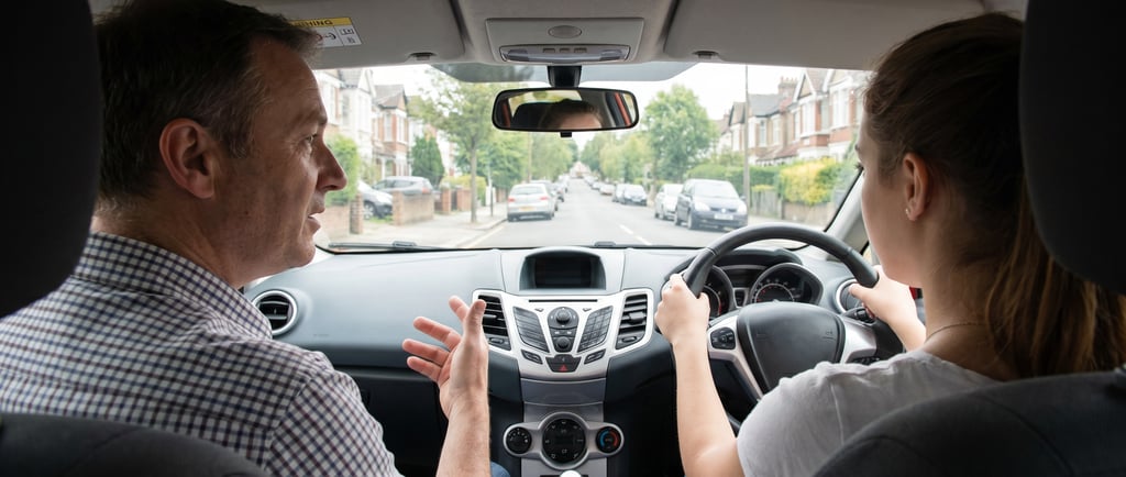 Driving instructor in Loughton guiding a learner driver during a lesson