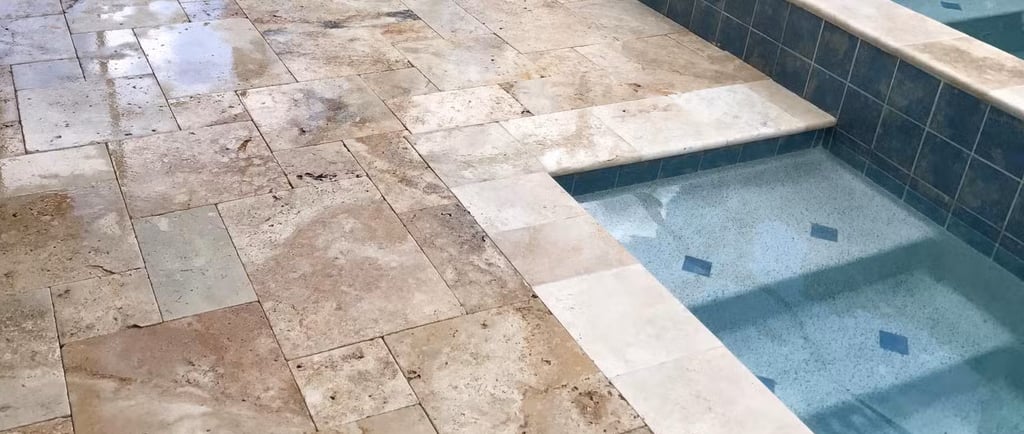 travertine patio sealing 