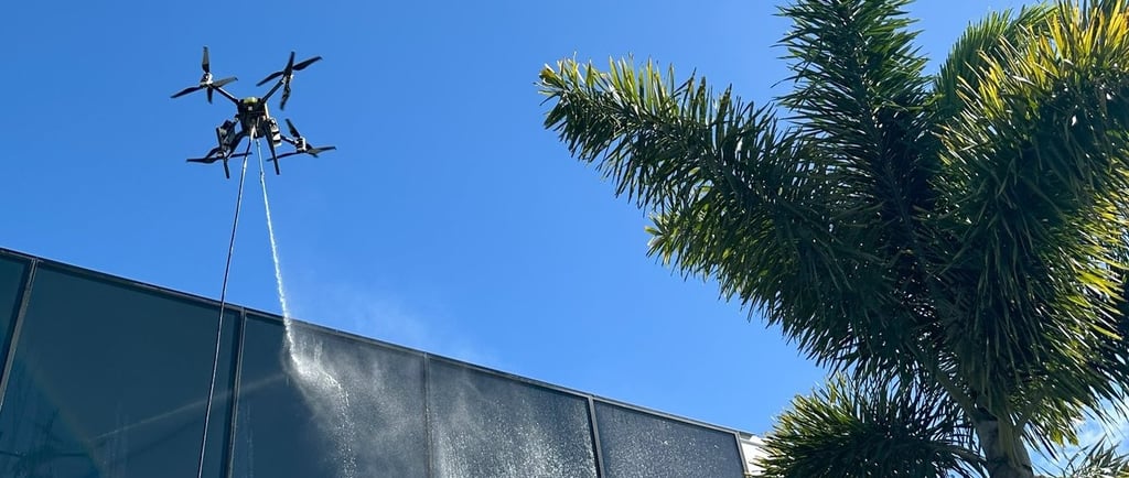 DRONE WINDOW CLEANING FORT LAUDERDALE FL 
