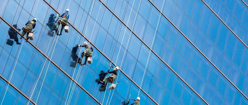 humans cleaning window drone cleaning is here now