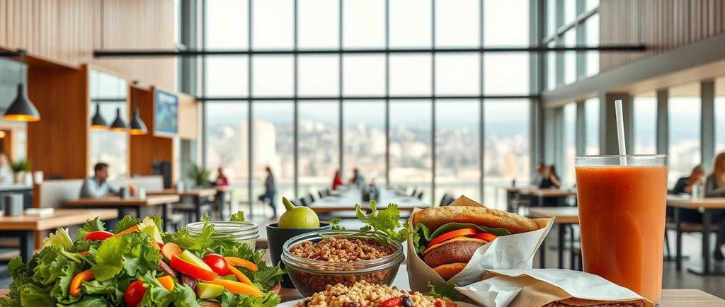 Healthy and enjoyable fast food options in a modern life