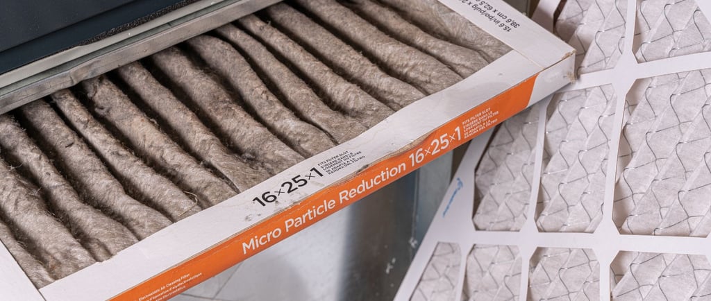 Dirty furnace filter