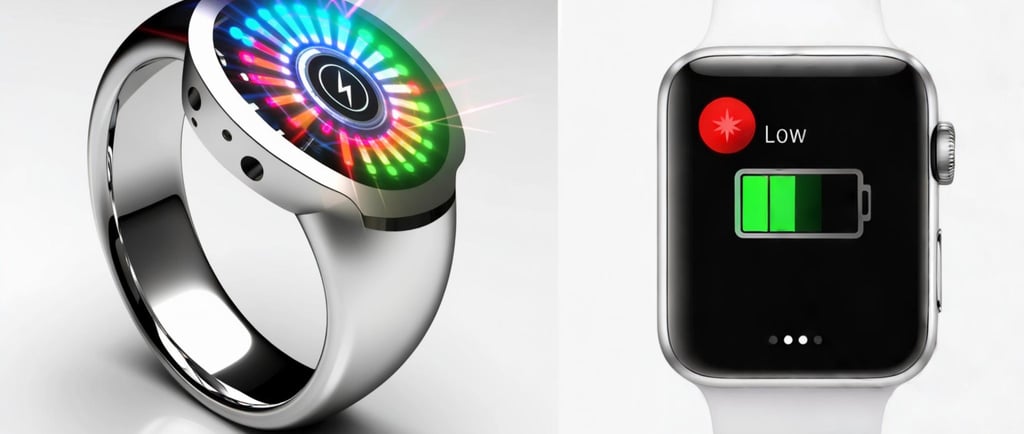 Smart ring with 7 day battery