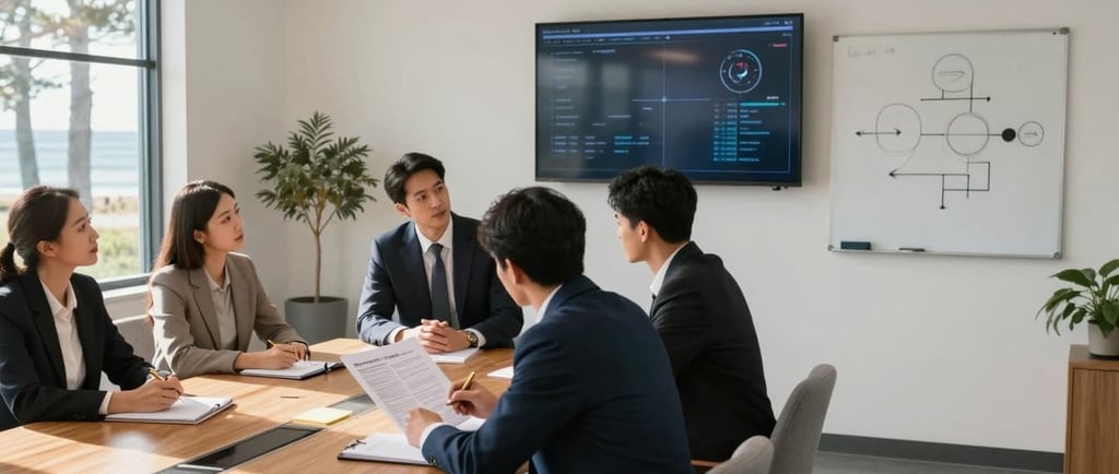 A team working through a ransomware decision playbook: a one-page “who decides what” map you can use