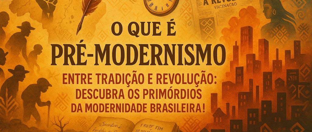 imagem que representa o movimento literário brasileiro conhecido como pré-modernismo