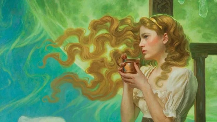 Enlightenment of the character trees, from the book trees the girl in the emerald sea