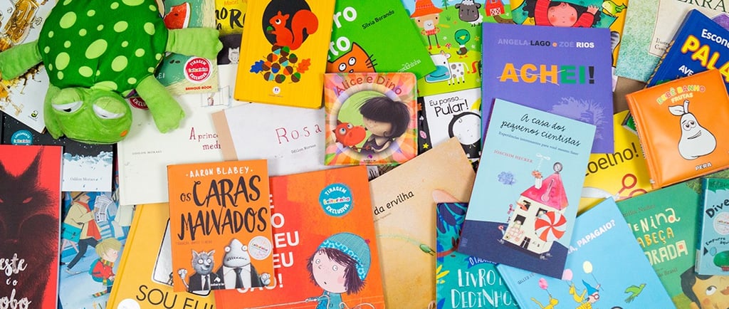 imagem de vários livros infantis