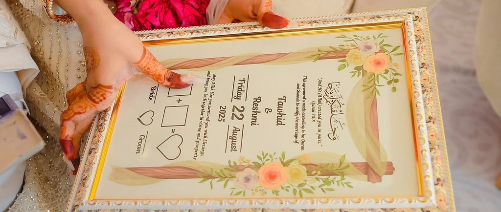Nikkah photography and videography by Shots By A