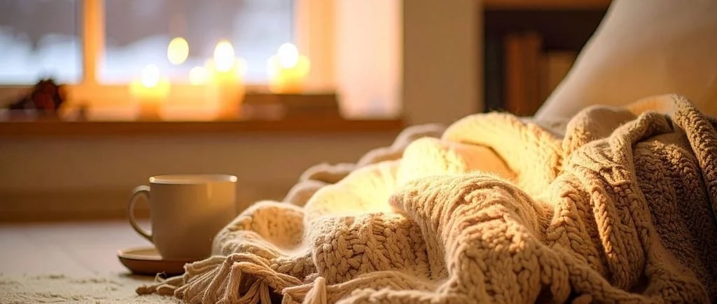 Photo douce évoquant l’hiver et le besoin de calme intérieur