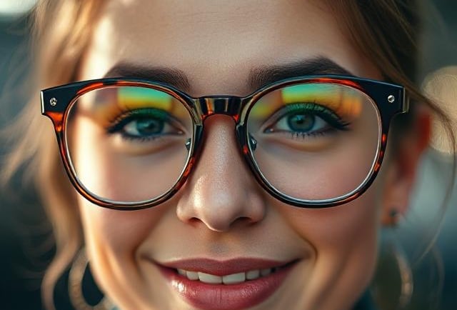 glasses, a girl with glasses, learn about glasses, earninglearning