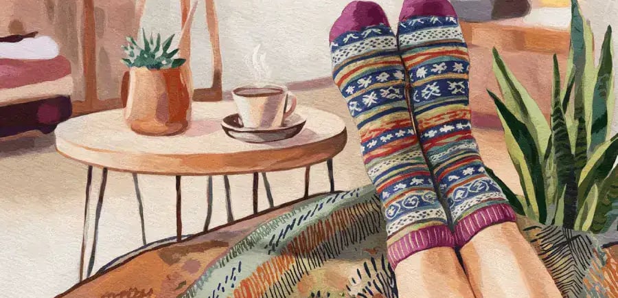 Réchauffer les pied froids
