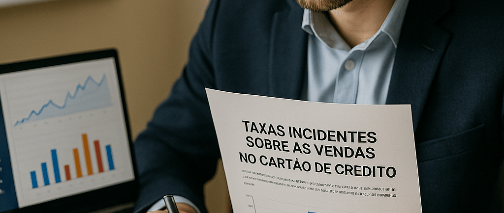 Taxas incidentes sobre as vendas no cartão