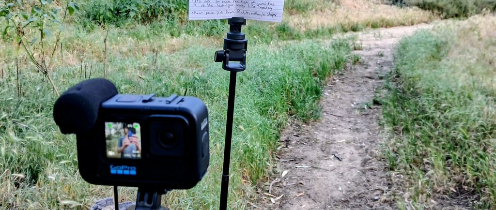 Gopro on a tripod