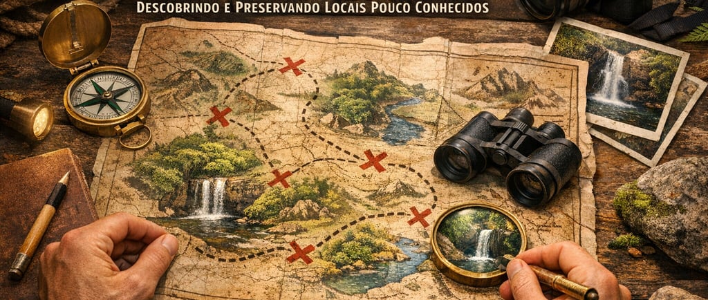 Vintage treasure map on a wooden table with a compass, binoculars, and camera for adventure planning.