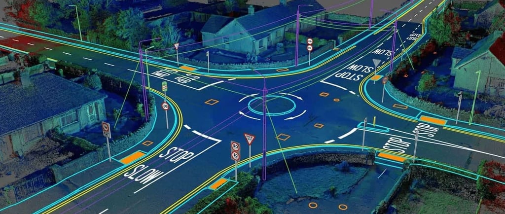 Rilievo laser scanner su vasta area per pianificazione urbanistica