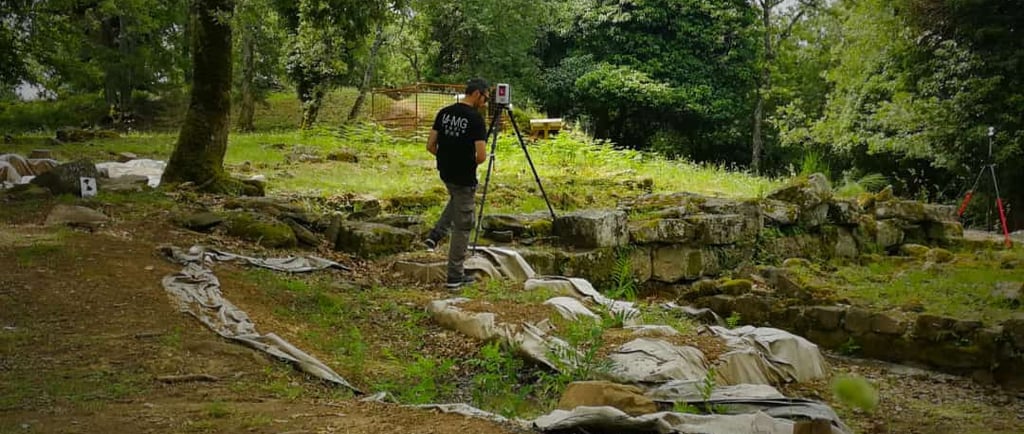 Rilievo Laser scanner di scavo archeologico etrusco