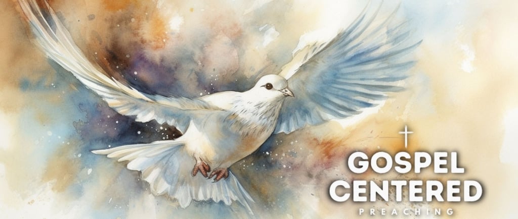 a white dove with a cross on the ground