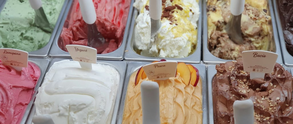 Variedad de helados