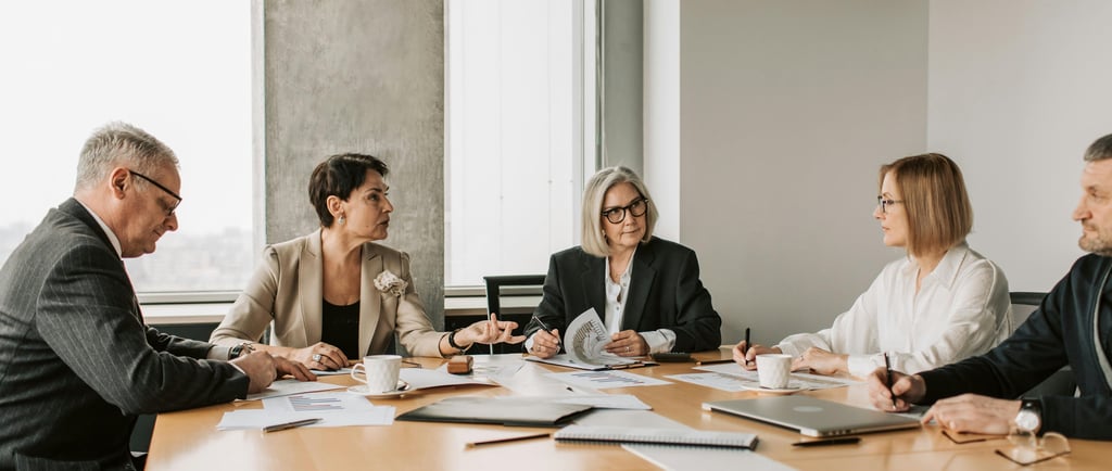 A board discussing their technology risk appetite