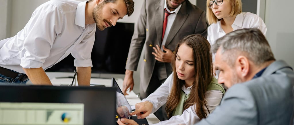 A team making a M&A cyber integration plan