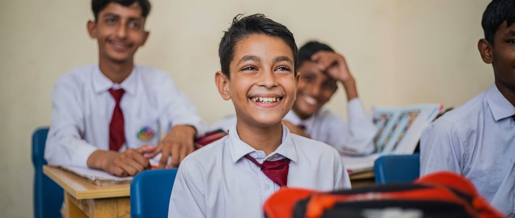 Students in a happy mood
