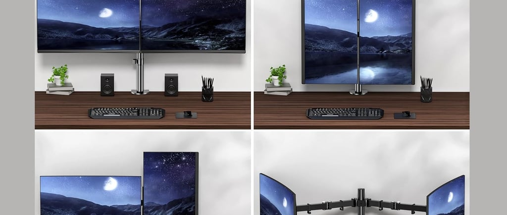 Singularity India Monitor Arms and Monitor stand supplier- dual monitor use case