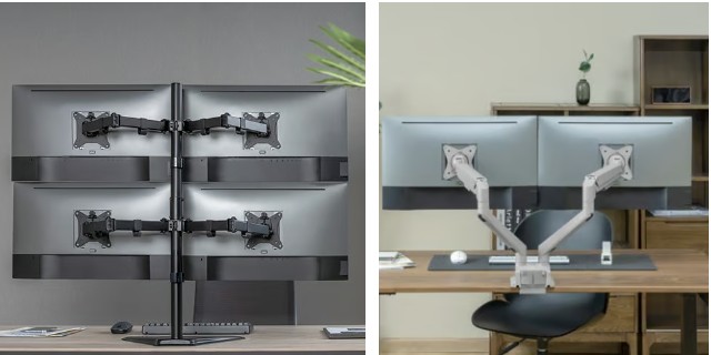 Articulating-gas-spring-monitor-arm