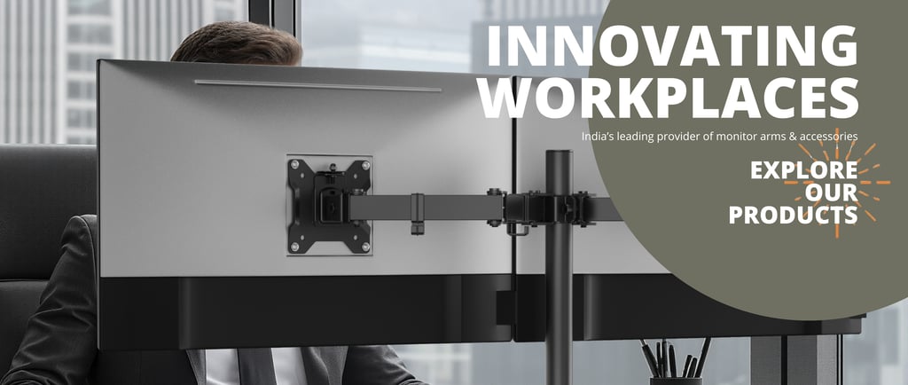 Singularity-India-LUMI-Monitor-stand-Arm-Articulate-Dual-monitor