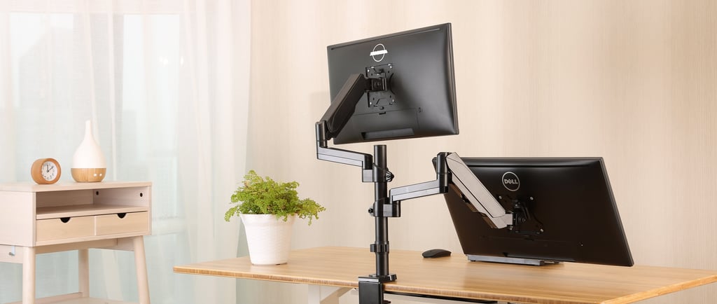 Singularity India Monitor Arms and Monitor stand supplier- dual monitor use case