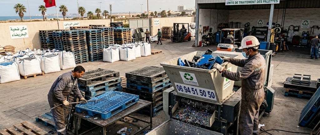 recyclage palettes plastiques Maroc