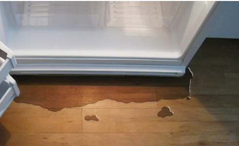 A fridge that leaks from the bottom