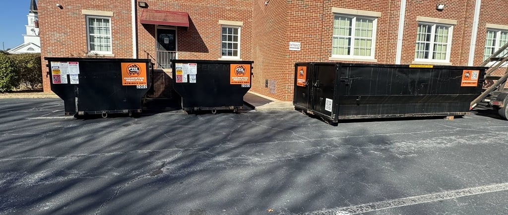 Tricks for loading a dumpster