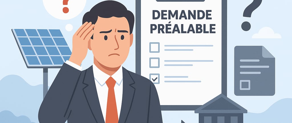 Demande préalable pour tracker solaire