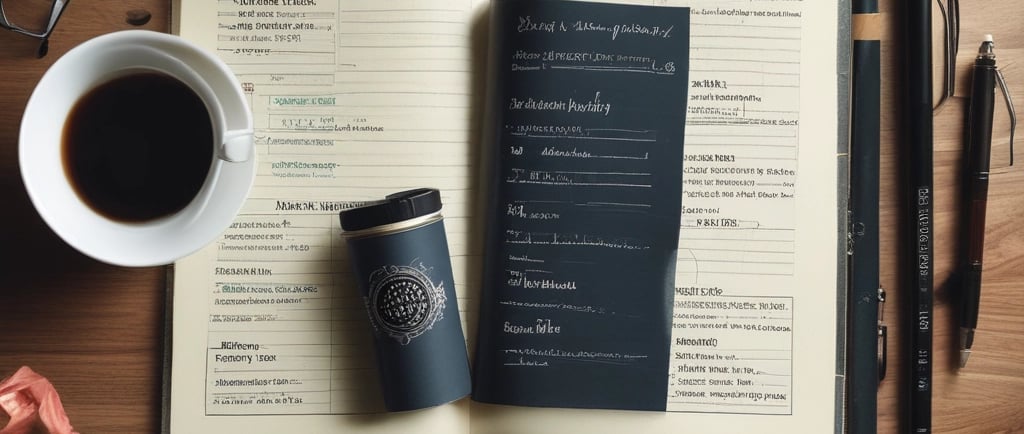 Two textured glass tumblers filled with a light beverage are placed on a wooden surface. They are surrounded by green leafy vines and bottles in the background, creating a cozy and natural setting.