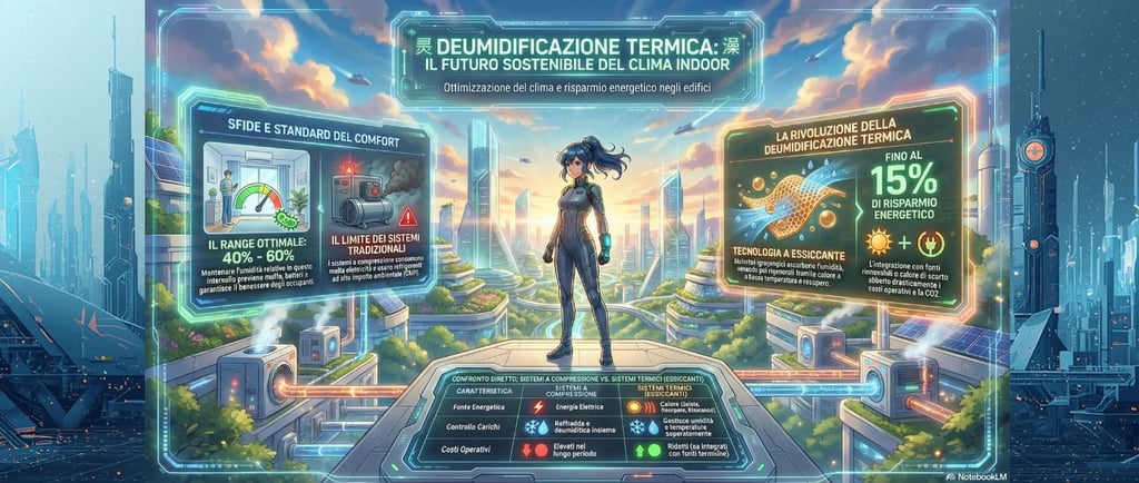 Deumidificazione a energia termica negli impianti