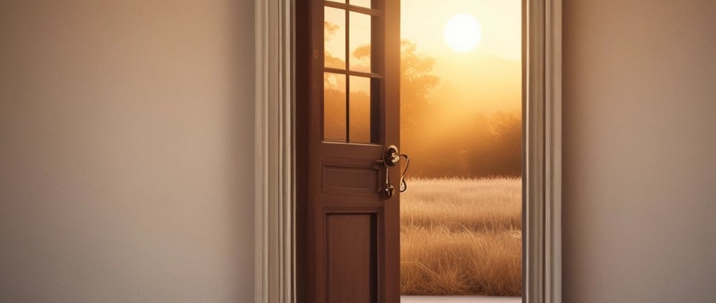 A serene landscape symbolizing a safe space for personal growth.