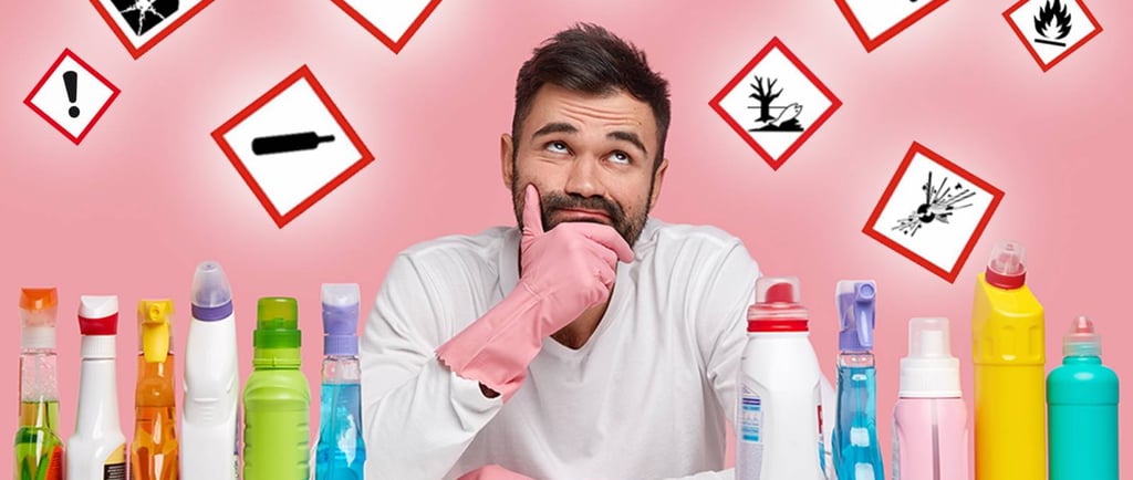danger produit nettoyage chimique