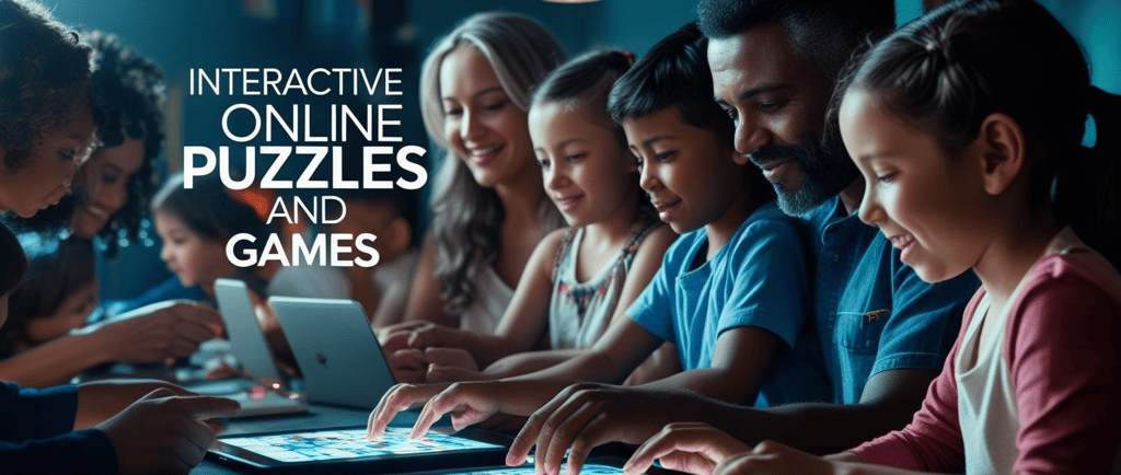 Adults and Children Playing Online Games
