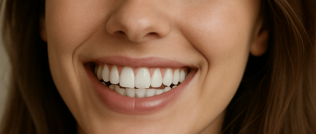 a woman with a toothbrush and toothbrushes on her teeth