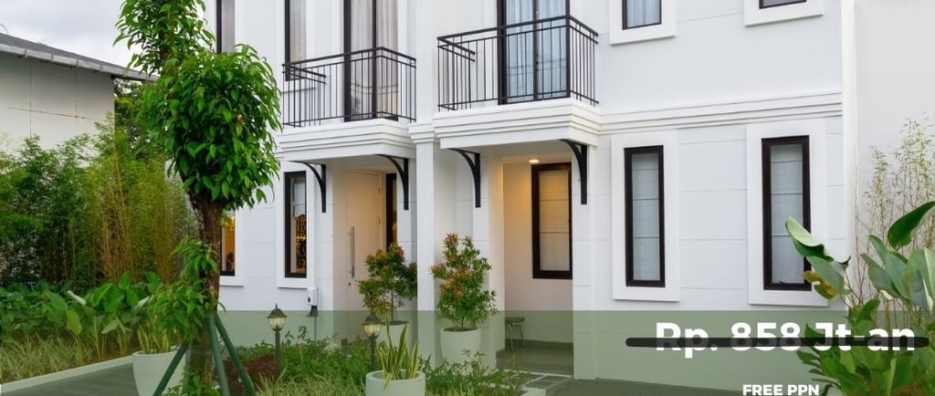 Rumah Gaya Eropa, Siap Huni dengan Fasilitas Lengkap dan Free PPN!