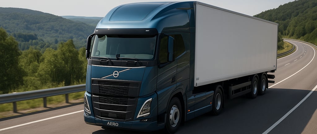 Tecnología de parada del motor en movimiento aplicada en un Volvo FH durante un descenso