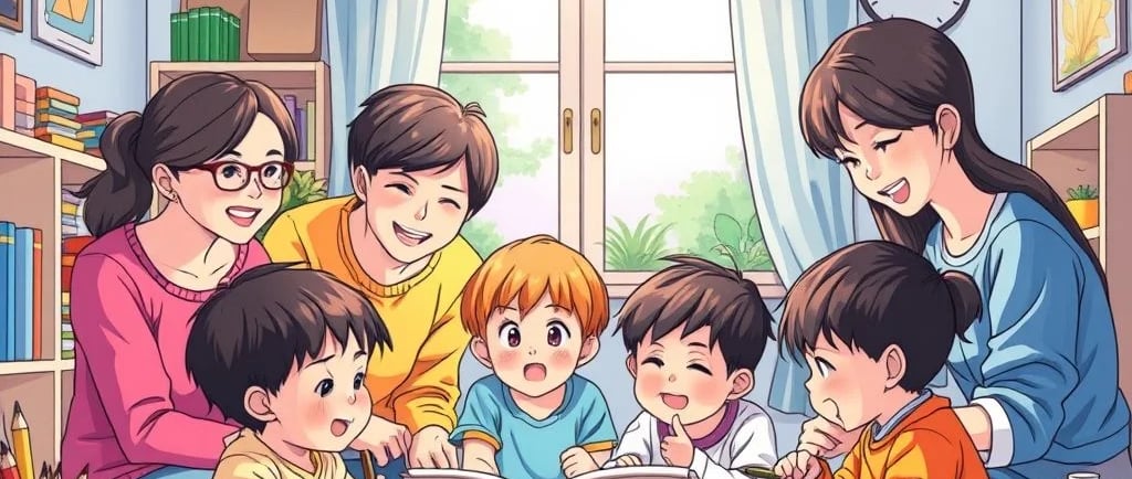 Criança colorindo livro infantil.