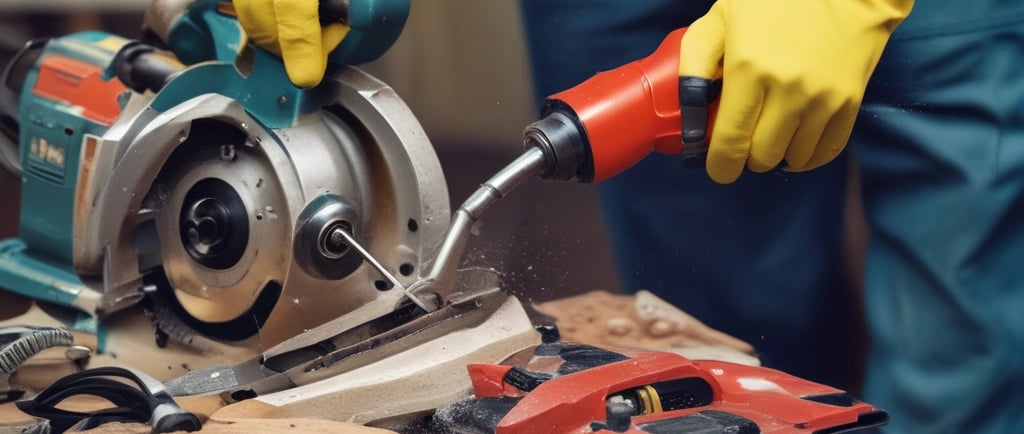 black metal tool lot