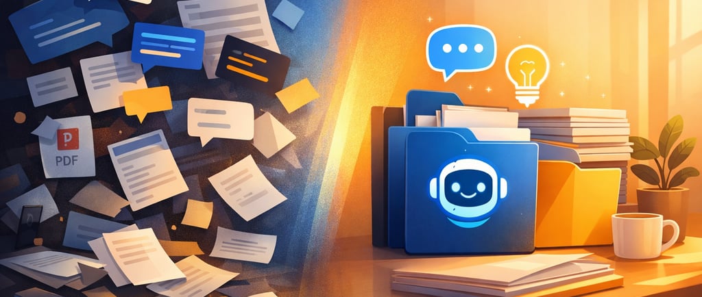 Transformación del caos digital de ChatGPT en espacios de trabajo organizados mediante Proyectos.