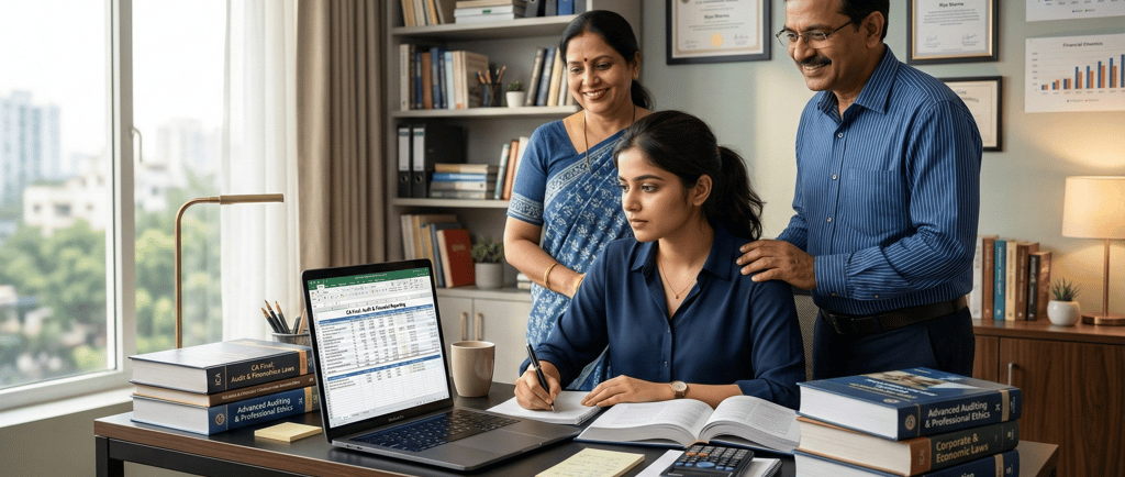 Class 12 commerce student comparing CA Foundation and CUET Commerce options for career after 12th