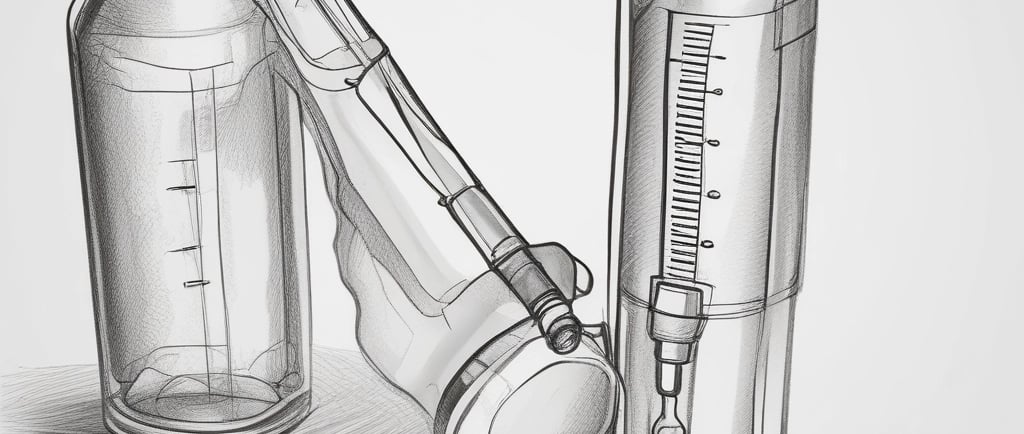 Two bottles of sparkling water are placed on a reflective black surface. The bottles, labeled Genki, feature bold black and red text with images of citrus and peach fruits on them. Both bottles highlight '0 fat, 0 sugar, 0 calories' on the label.